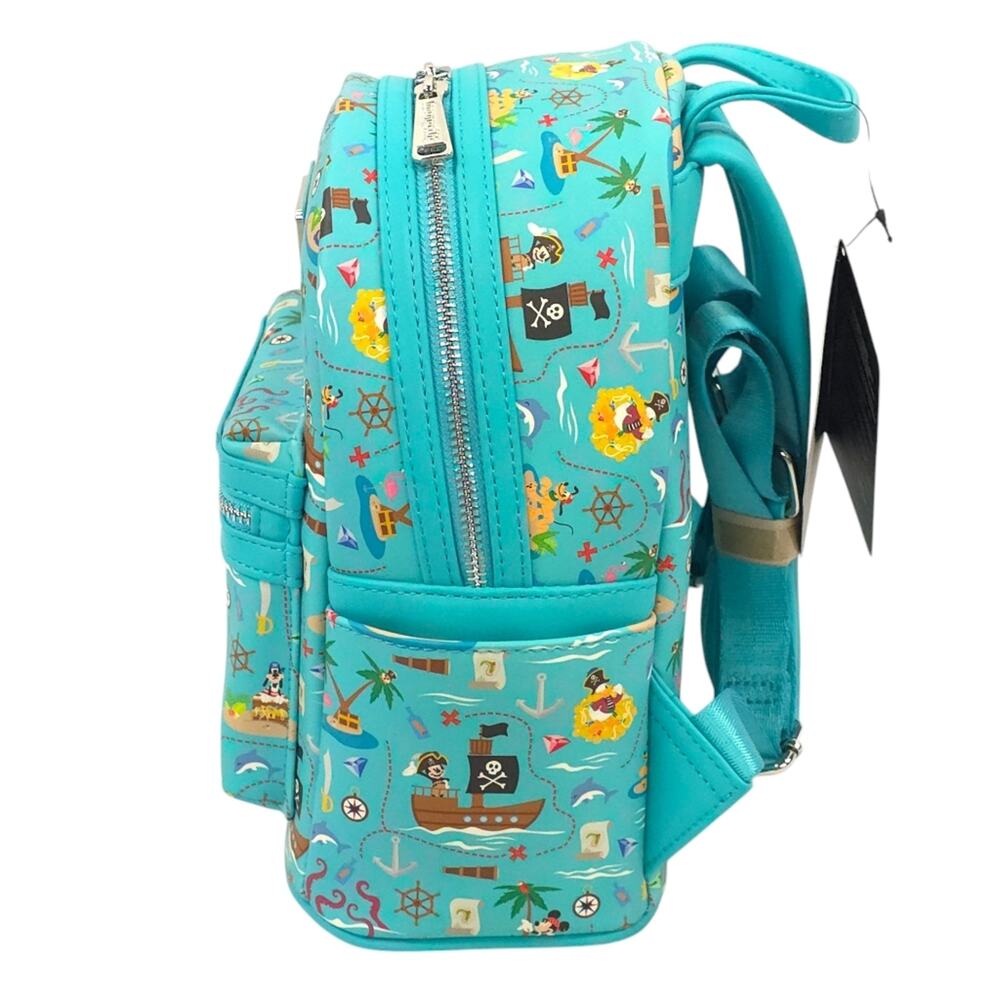 Loungefly Pirate Mickey And Friends AOP Sensational 6 Pirates Mini Backpack - Picture 4 of 7
